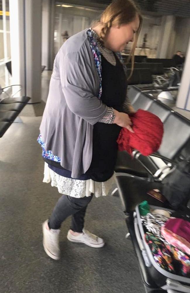Ms Wynn found a last-minute way to get around the airline’s baggage fees. Picture: Kennedy News 