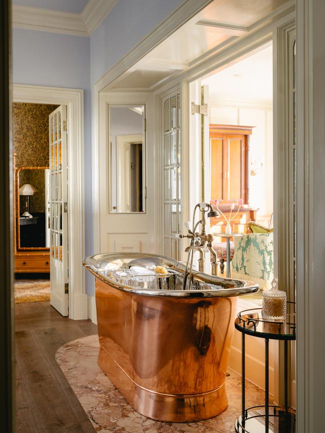 The copper bathtub in the Estate suite. Pics: Mark Anthony Fox