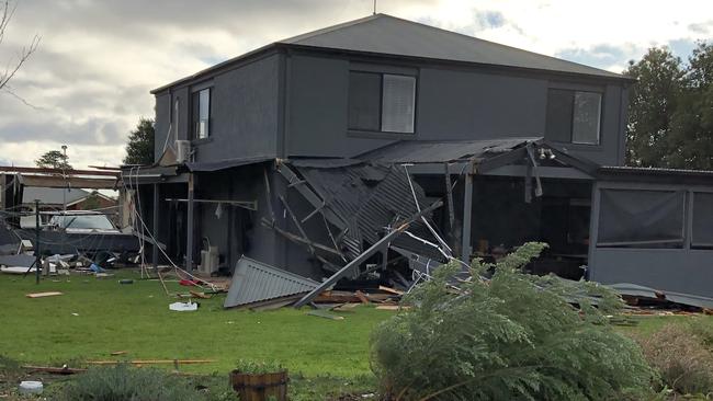 Dozens of homes were damaged. Picture: Steve Ford