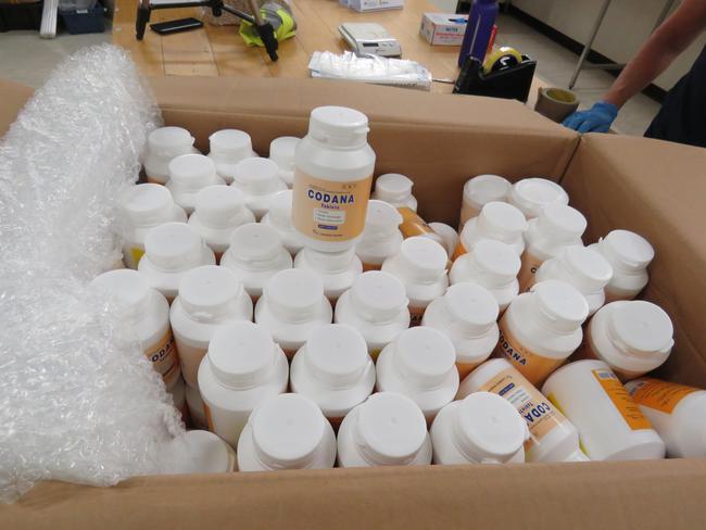 The tablets were posted to Australia. Picture:ABF