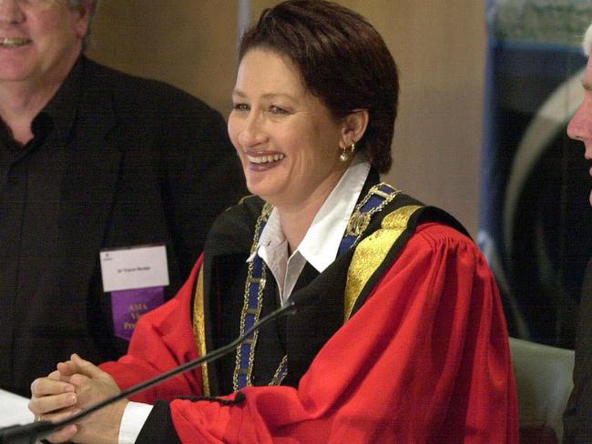 Dr Kerryn Phelps is a former president of the Australian Medical Association, pictured here in 2002.