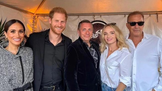 Meghan Markle and Prince Harry with Kevin Costner and other guests: Instagram