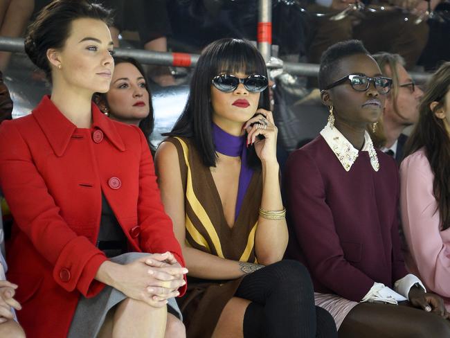 Margot Robbie, Rihanna and Lupita Nyong'o attend the Miu Miu show as part of the Paris Fashion Week.