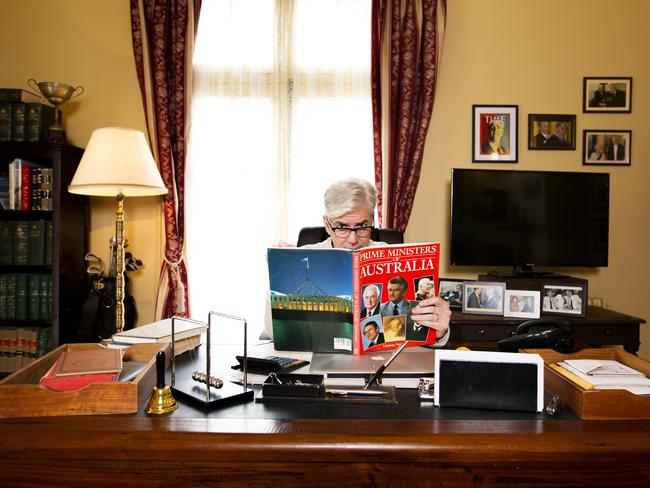 Had a strong debut ... Shaun Micallef as the former PM, Andrew Dugdale. Picture: Supplied