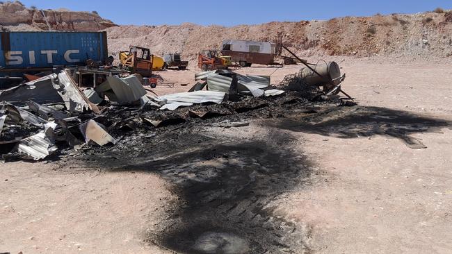 Damage on the ground. Picture: Supplied