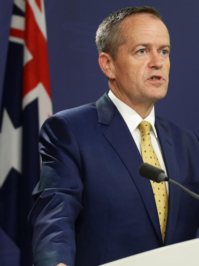 Opposition Leader Bill Shorten responds to the PM’s threat of a double dissolution election. Pic: Getty