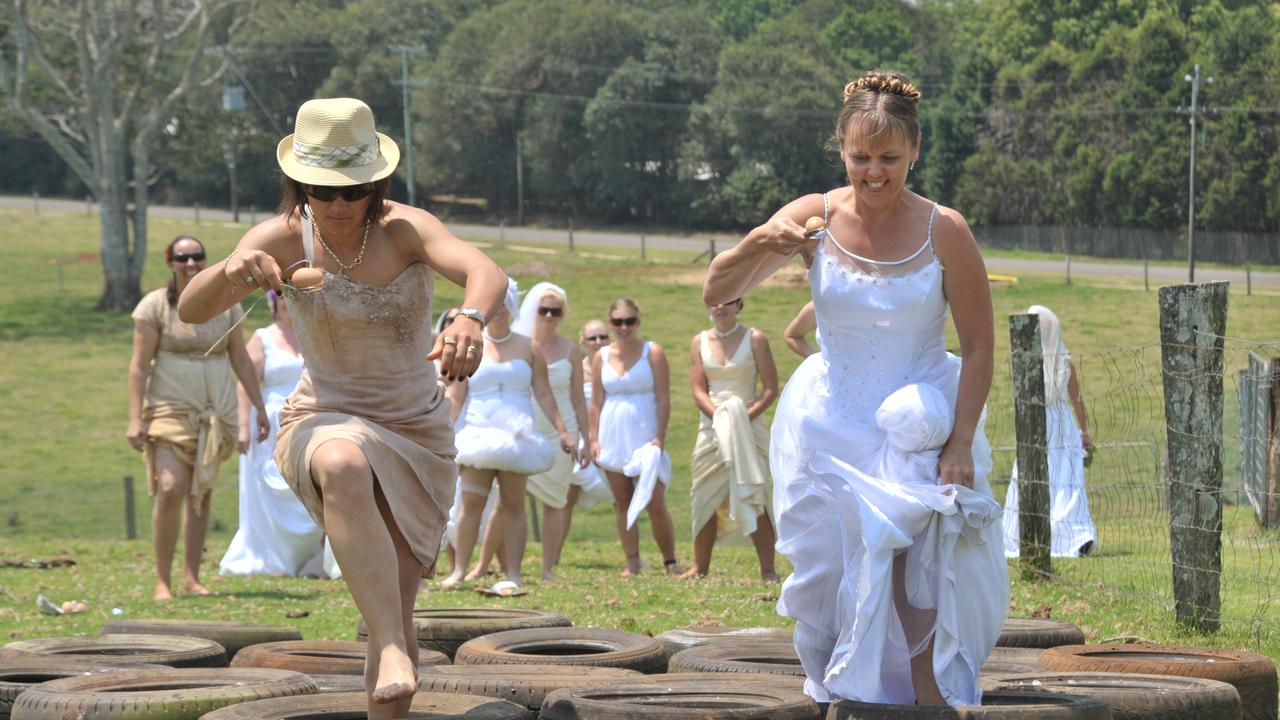 The Trash Your Wedding Dress fundraiser at Maleny Dairies: Picture: Brett Wortman