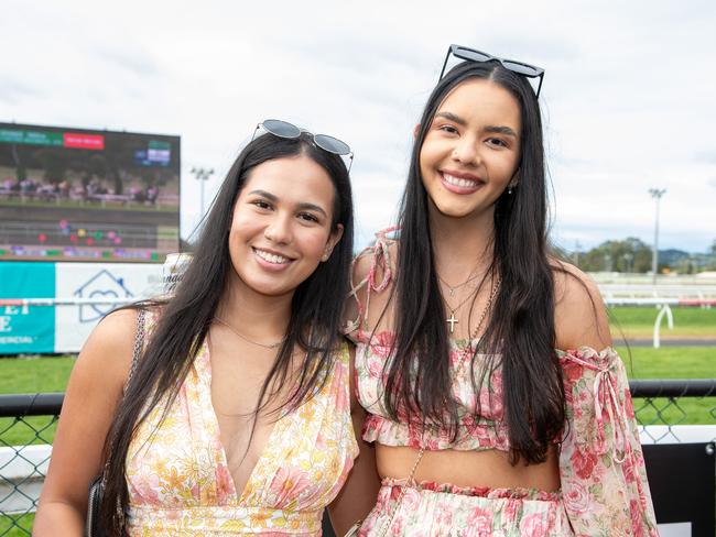 Rhydah Tehau (left) and Nikki Pini. IEquine Toowoomba Weetwood Raceday - Clifford Park Saturday September 28, 2024 Picture: Bev Lacey