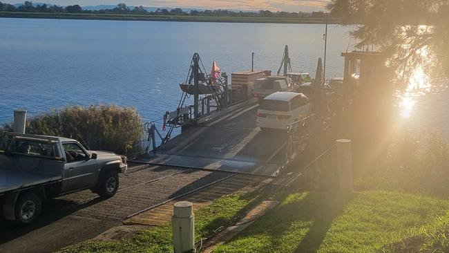 The final voyage of Ulmarra to Southgate Ferry has brought sadness over local communities who now must face an extended drive after their beloved ferry is decommissioned. Picture: Cody Pepper