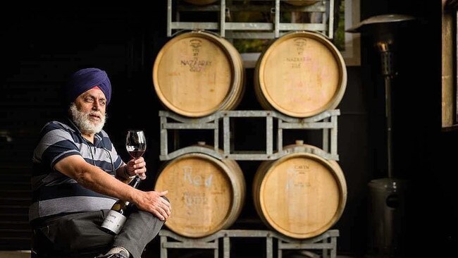 Narzaaray Estate owner Paramdeep Ghumman at his Flinders winery on the Mornington Peninsula. Picture: supplied