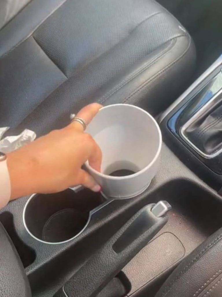 frank green shoppers discovered that a piece of PVC pipe was the perfect size for their bottles. Picture: TikTok/maddyryan44