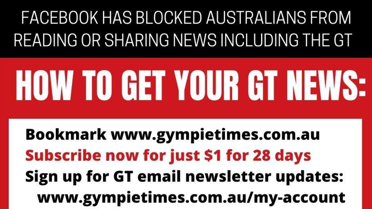 Facebook is only one of the ways we shared news from The Gympie Times. Here is how to make sure you don't miss out.