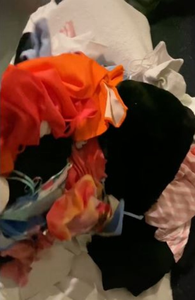 One TikTok user managed to stuff 6kg worth of clothes in her pillow case. Picture: TikTok/is.me.larry