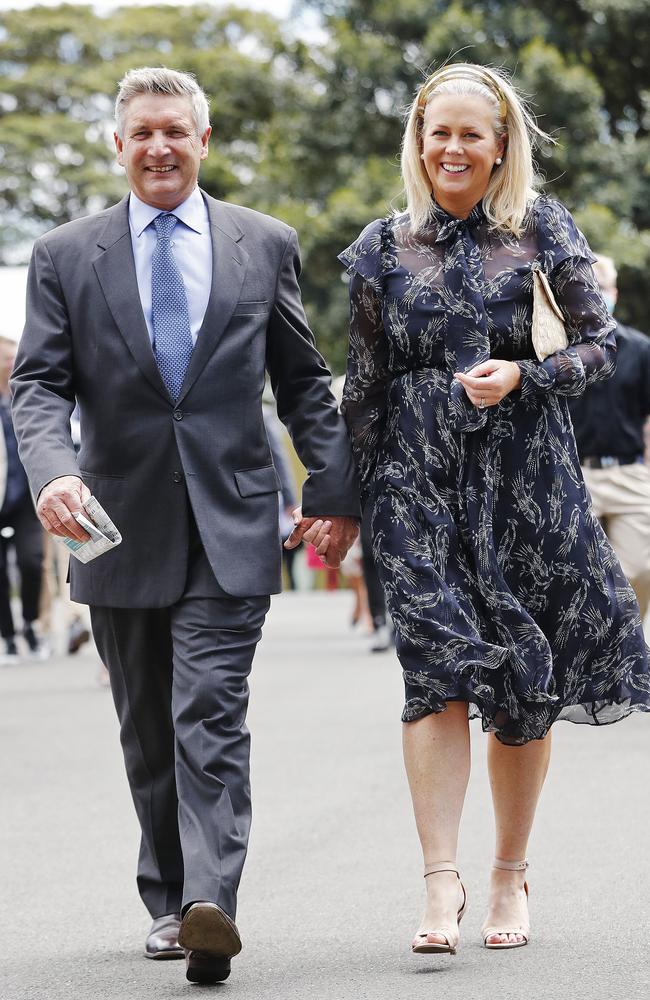 Samantha Armytage and Richard Lavender at Royal Randwick. Picture: Sam Ruttyn