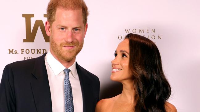 NEW YORK, NEW YORK - MAY 16: Prince Harry, Duke of Sussex and Meghan, The Duchess of Sussex attend the Ms. Foundation Women of Vision Awards: Celebrating Generations of Progress & Power at Ziegfeld Ballroom on May 16, 2023 in New York City. (Photo by Kevin Mazur/Getty Images Ms. Foundation for Women)