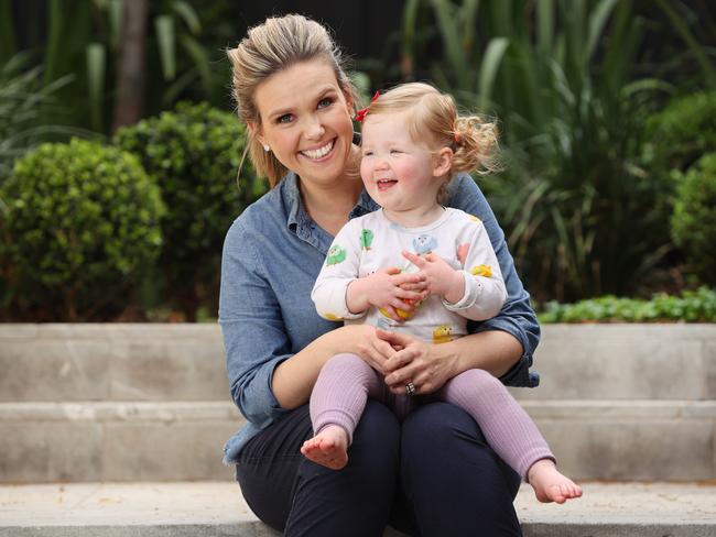 Edwina Bartholomew with her daughter Molly. Picture: Richard Dobson