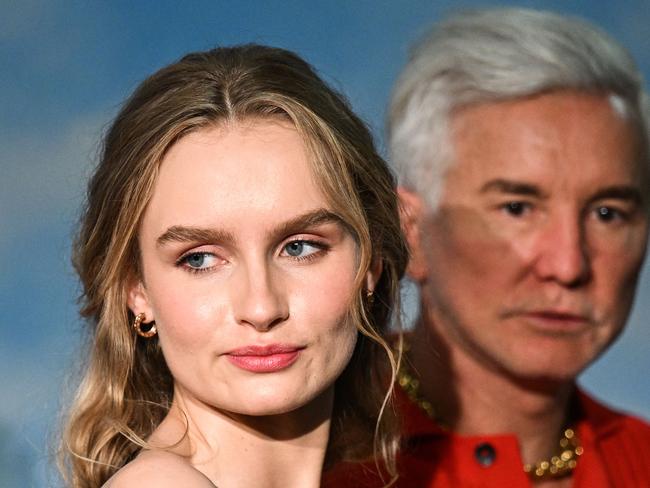 DeJonge and Australian film director Baz Luhrmann in Cannes.