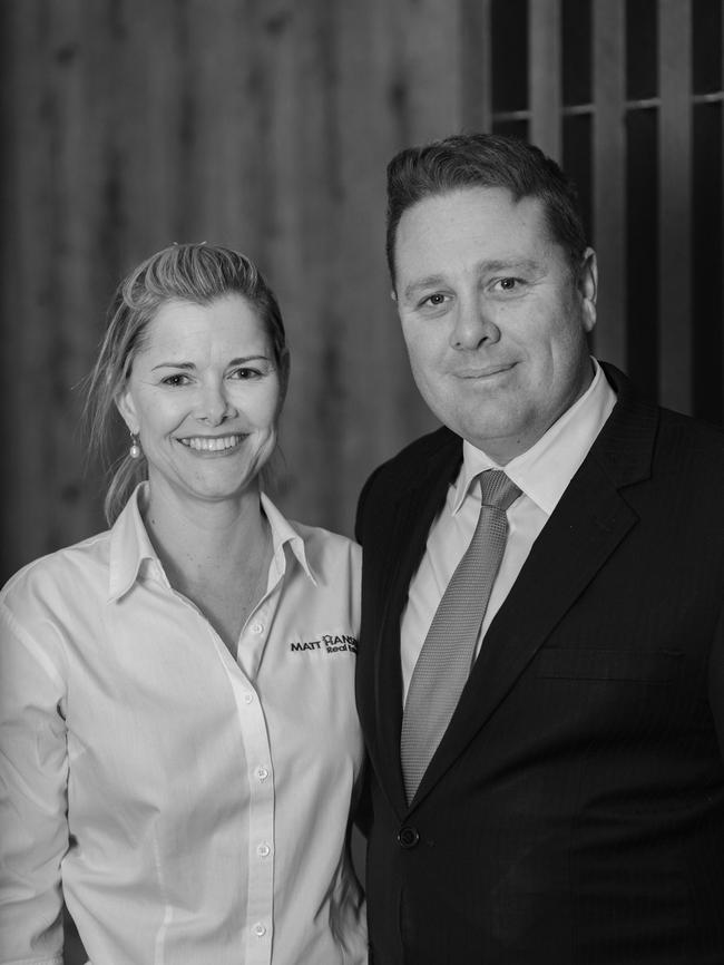 Dynamic duo Tina and Matt Hansen. Picture: Matt Hansen Real Estate