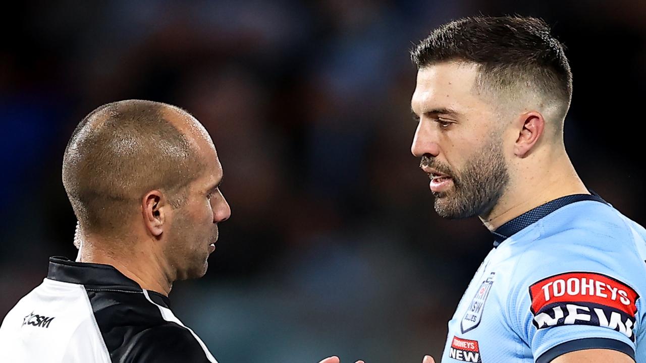 The NSW Blues were critical of Ashley Klein following their Game I loss in Sydney. Picture: Getty Images.