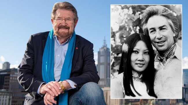 Derryn Hinch, left, stands by his broadcast about the late Don Dunstan's wife, Adele Koh, inset.