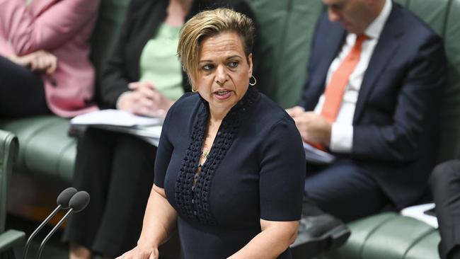 Communications Minister, Michelle Rowland oversees a voluntary code of practice that permits censorship of lawful material that is nevertheless deemed ‘harmful’ by the digital platforms on a range of grounds. Picture: NewsWire / Martin Ollman