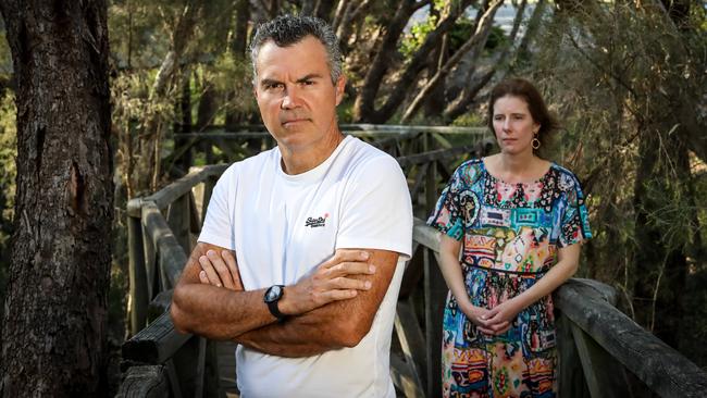 Western Australia Treasurer Ben Wyatt’s former adviser Steve Kaless with his wife Tam Lindsey. Picture: Colin Murty