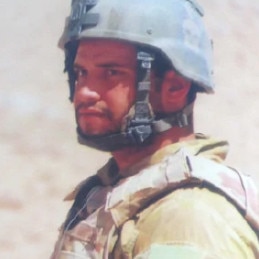 Jesse Bird pictured in Afghanistan.