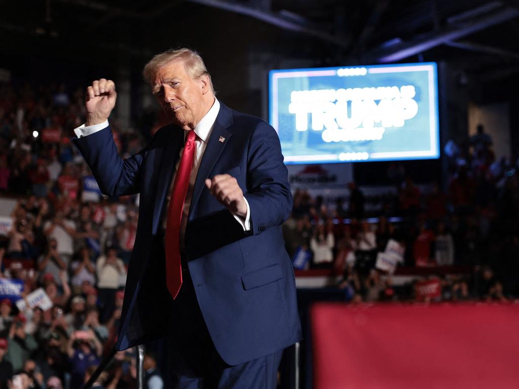 Donald Trump campaigns in North Carolina. Picture: Win McNamee (AFP)