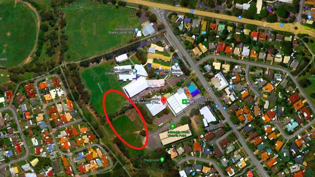 The new junior campus will be less than 1km from the Victoria Point Shopping Centre, where there have been reports of youth crime. Picture: Google Maps