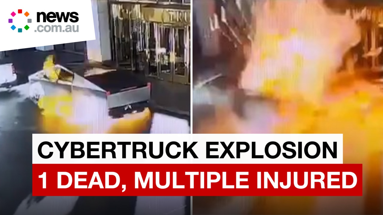 Tesla Cybertruck explodes outside Trump International Hotel in Las Vegas