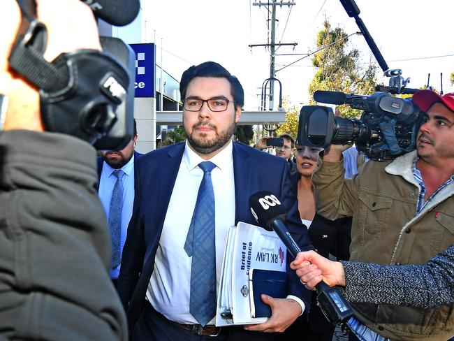 BRISBANE, AUSTRALIA - NewsWire Photos JUNE 17, 2024:  Former parliamentary staffer Bruce Lehrmann leaves  Toowoomba Magistrates Court.Picture: NewsWire / John Gass