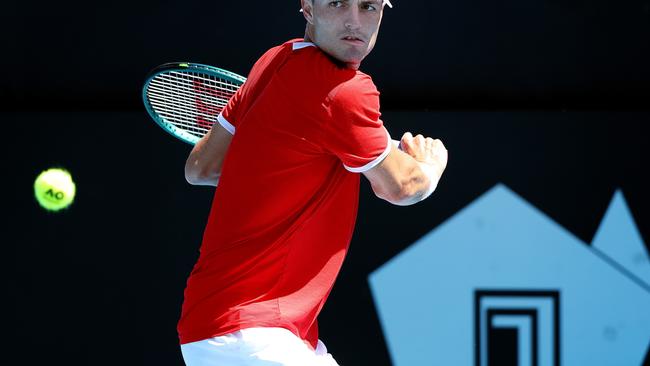 Aussie Chris O'Connell is in to the final eight at the Adelaide International (Photo by Sarah Reed/Getty Images)