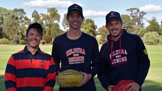 Dylan Murphy (left) was the vice-captain of Mildura last year.