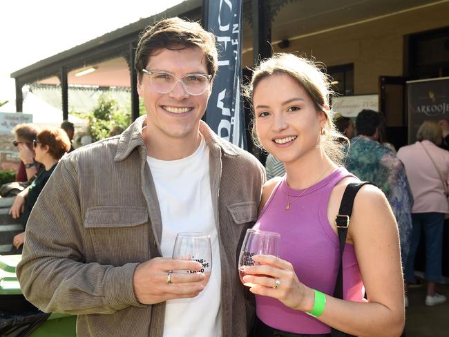 Tinamba Food and Wine Festival — Lachlan Holmes and Stephany Cerezo. Picture: David Smith