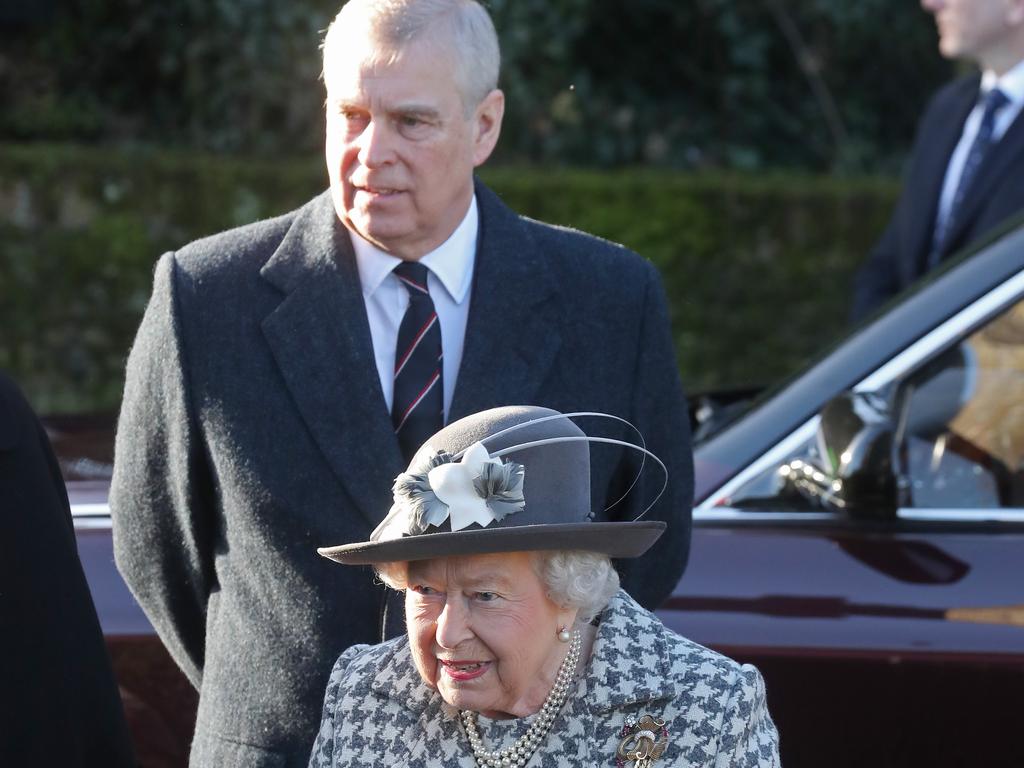 Prince Andrew and the Queen attend church at Hillington in Sandringham on January 19, 2020. Picture: Chris Jackson/Getty Images