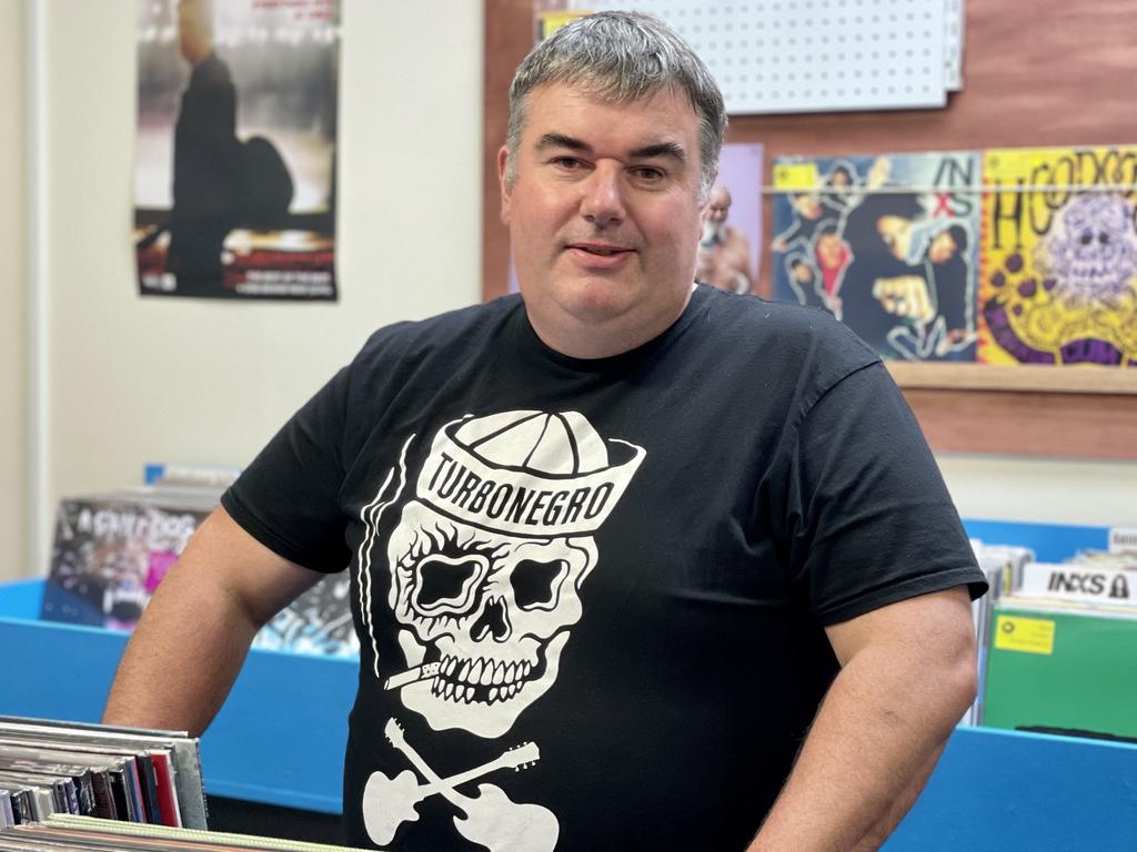 Prehistoric Sounds business owner Shane Godfrey of Warrnambool.