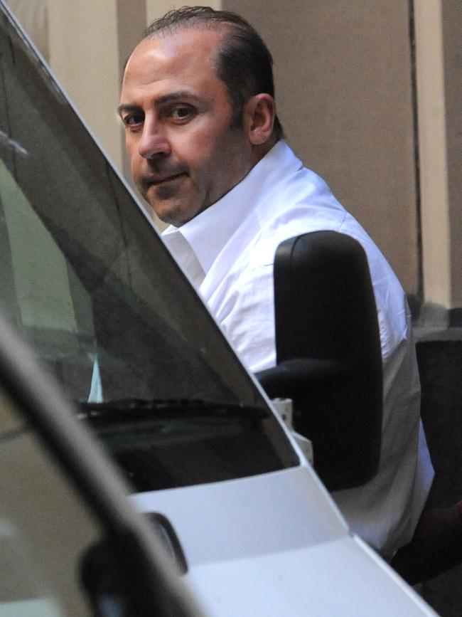 Underworld figure Tony Mokbel heads to jail in 2011. Picture: AAP