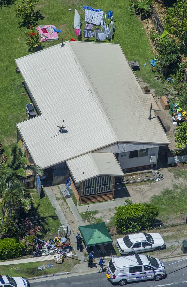The Cairns house where eight children were found dead last week. The mother of seven of the children has been charged with the slayings. Pic: Brian Cassey