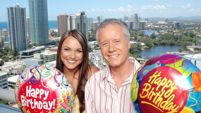 Channel Nine Gold Coast News presenters Natalie Gruzlewski and Rob Readings.