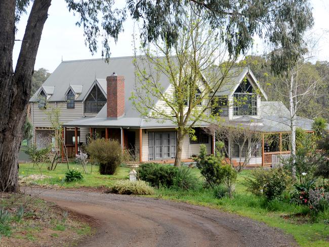 The Tromp family fled their berry farm in Silvan, east of Melbourne in fear of their lives. Picture: Andrew Henshaw