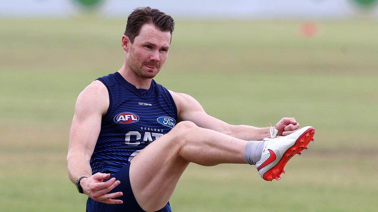 Patrick Dangerfield can score points in the midfield and around goals. Picture: Michael Klein