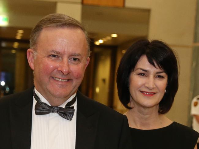 ‘Deeply saddened’... Mr Albanese announced his split with wife Carmel.