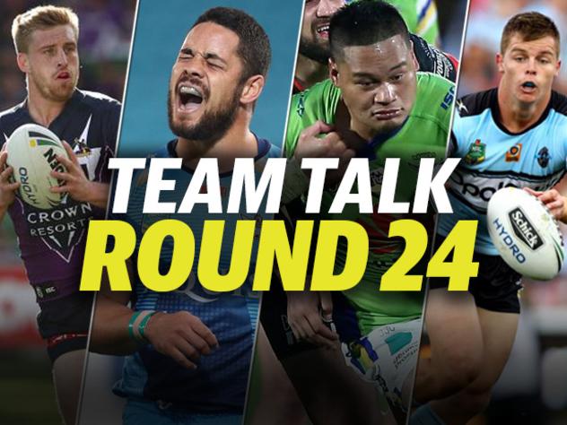 LIVE: NRL teams round 24