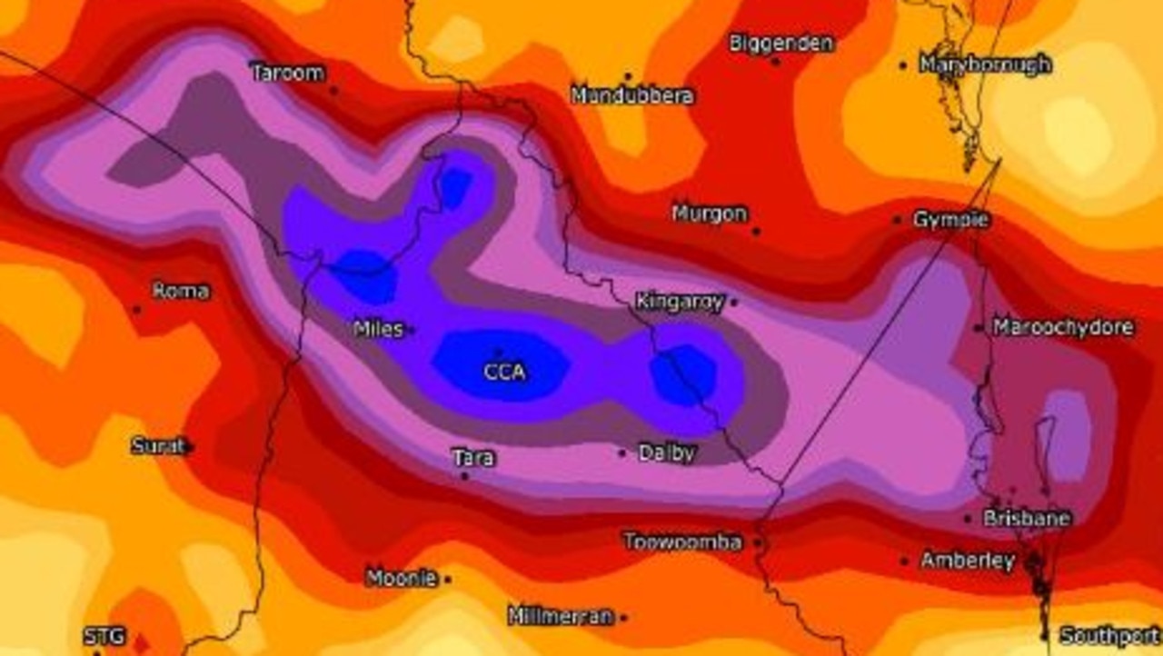 Brisbane Weather Flood Warning Issued As 105mm Deluge Expected Over Weekend Gold Coast Bulletin 