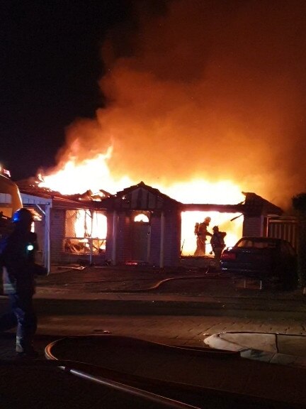 A house fire at 3 De Havilland Drive in Bray Park. Picture: Minelle Creed.