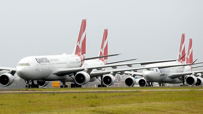 Qantas is expecting a revenue drop of $11 billion for financial year 2021. Picture: NCA NewsWire / Jeremy Piper