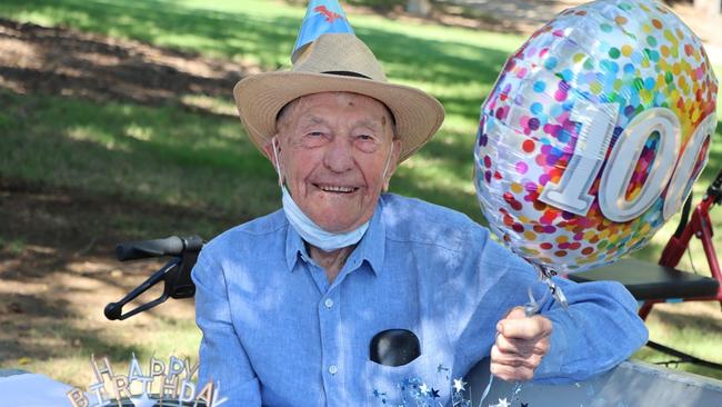 Alan Hastie celebrated his 100th birthday at Queens Park, Ipswich on Tuesday.