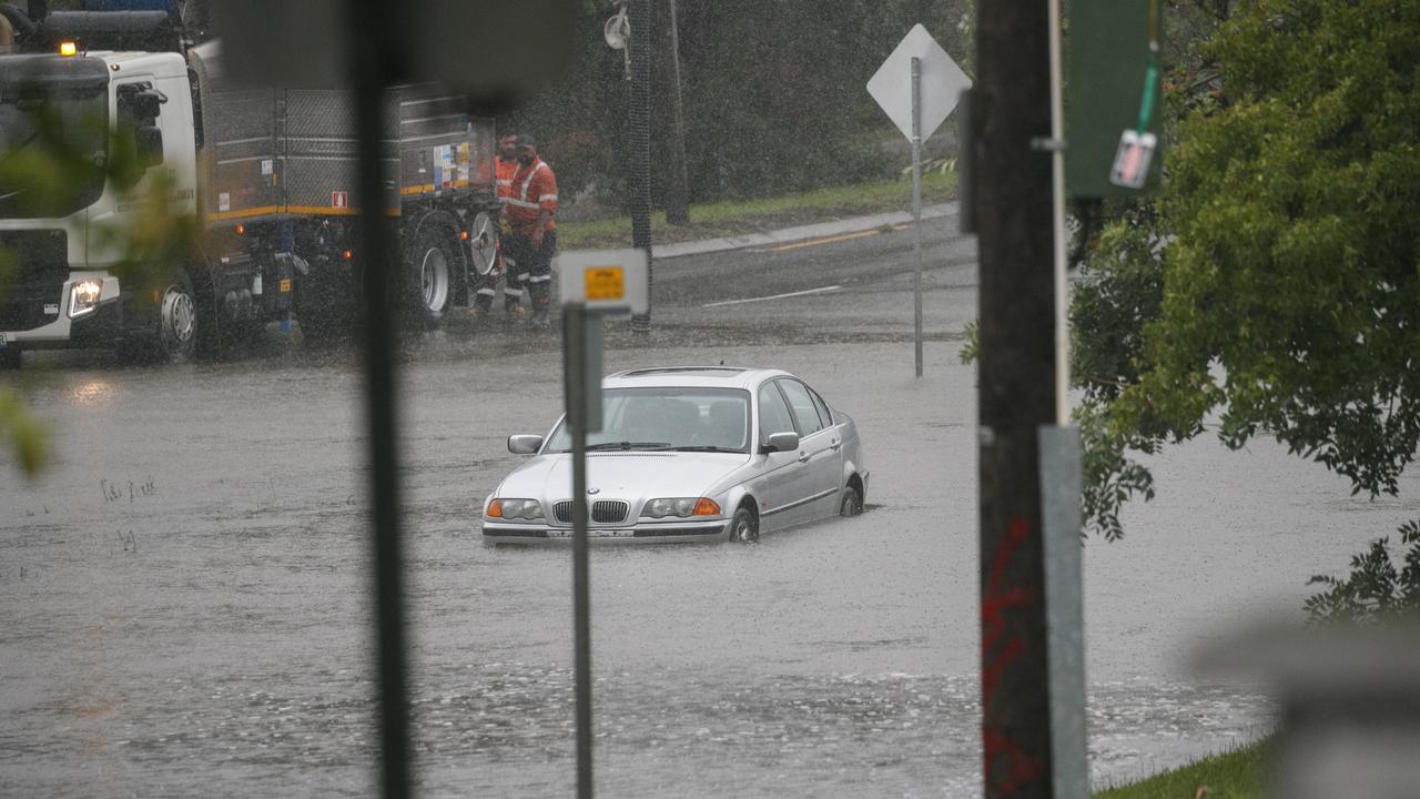 SES volunteers have carried out 40 flood rescues as rising water leaves roads underwater like Boundary Rd in Roseville, pictured here. Picture: Tim Pascoe