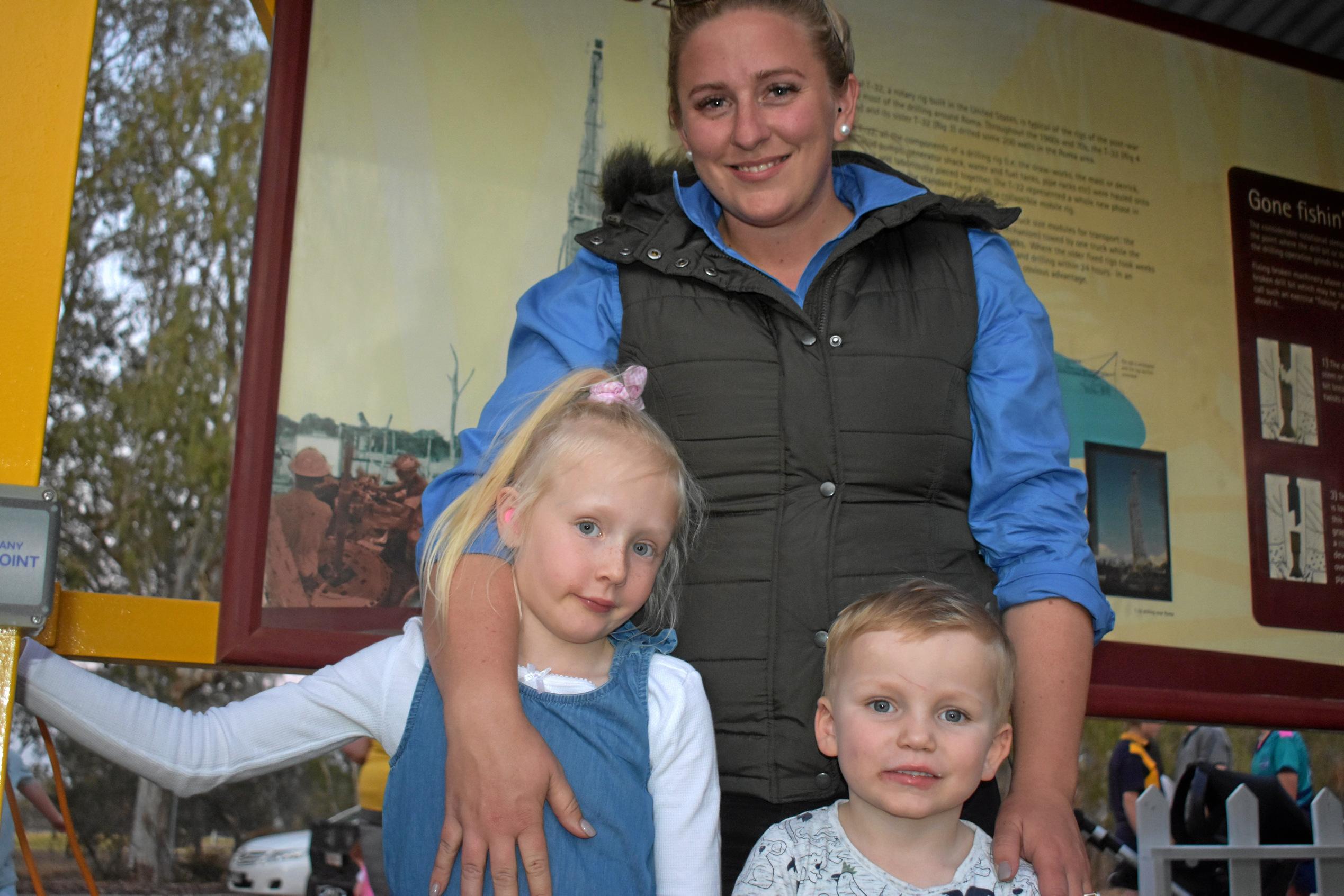 Mackenzie, Henry and Jess Attewell. Picture: Ellen Ransley