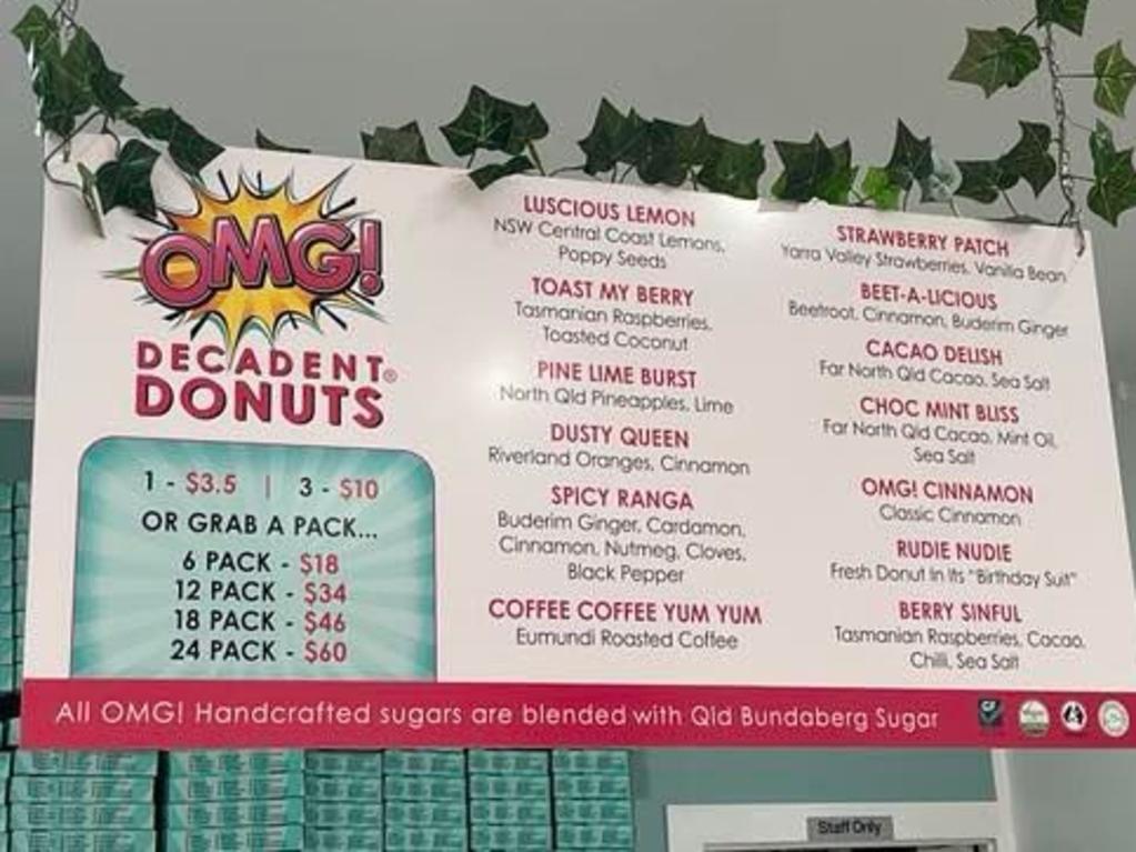 There are 12 diverse flavours on offer, plus a “nudie-rudie” doughnut with no toppings.
